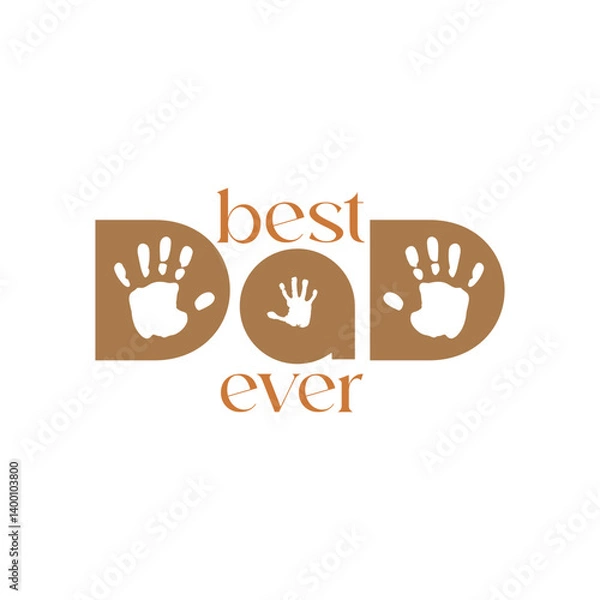 Fototapeta dad logo design with geometry