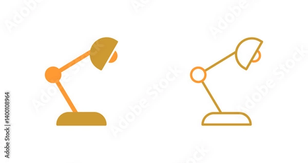 Fototapeta Lamp Icon Design