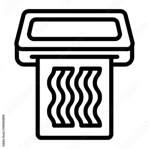 Obraz Vacuum Sealer Vector Line Icon Design