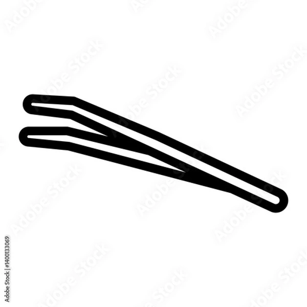 Obraz Tweezers Vector Line Icon Design