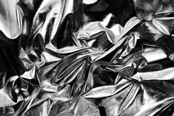 Fototapeta reflective textile black and white texture