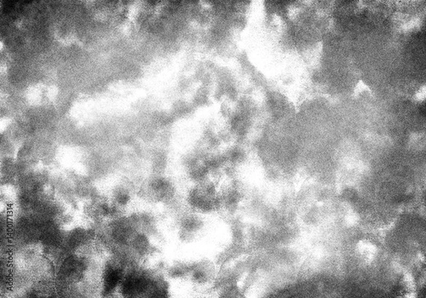 Fototapeta Abstract grunge black and white distressed texture background, noise background, Isolated on transparent background, PNG	
