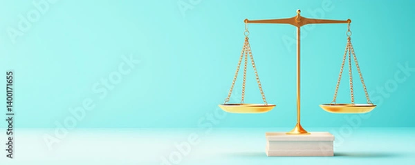 Fototapeta balanced scale symbolizes internal control and assessment in report