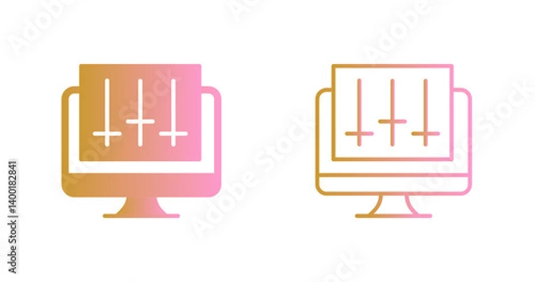 Obraz Audio Editing Icon Design