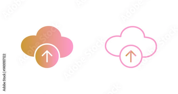 Fototapeta Cloud Computing Icon Design