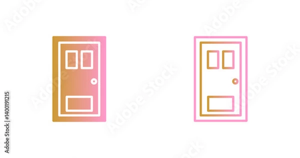 Obraz Door Icon Design