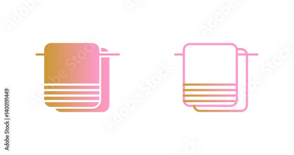 Obraz Towel Icon Design