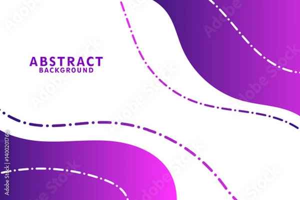 Fototapeta Abstract Purple Wave Design Vector Art Dynamic Flowing Lines Vector Illustration
