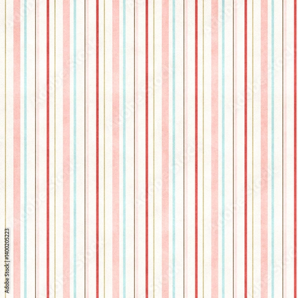 Fototapeta Vertical stripes, seamless colorful lines pattern, vector decorative abstract background
