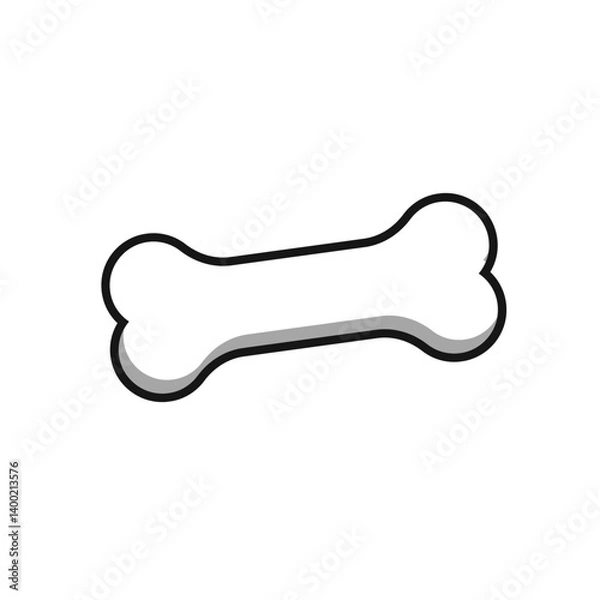 Obraz dog bone isolated icon design