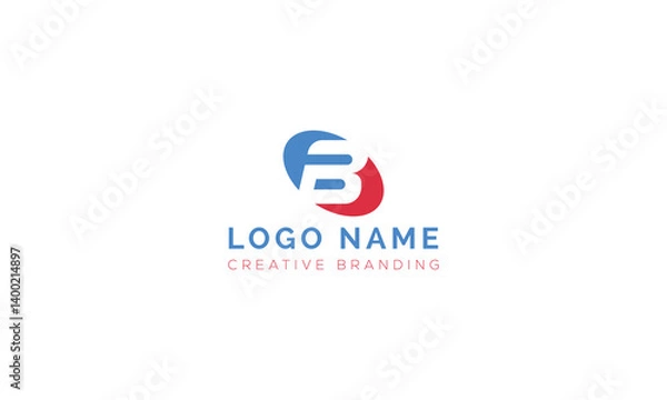 Fototapeta Minimalist B Logo for Branding and Identity.