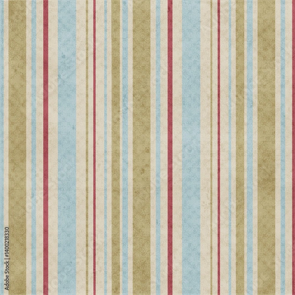 Fototapeta Vertical stripes, seamless colorful lines pattern, vector decorative abstract background
