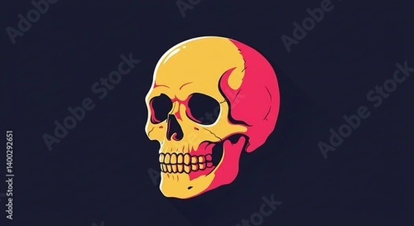 Fototapeta Crimson Hues, Golden Bone AI Generated