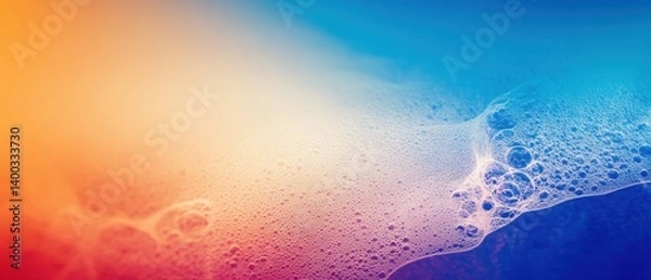 Fototapeta Colorful Gradient Swirl: Blue and Orange Abstract Background with a Fluid Dynamic Wave Pattern in High-Quality Digital Imagery
