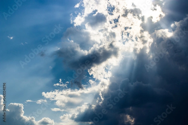 Fototapeta clouds and sunlight