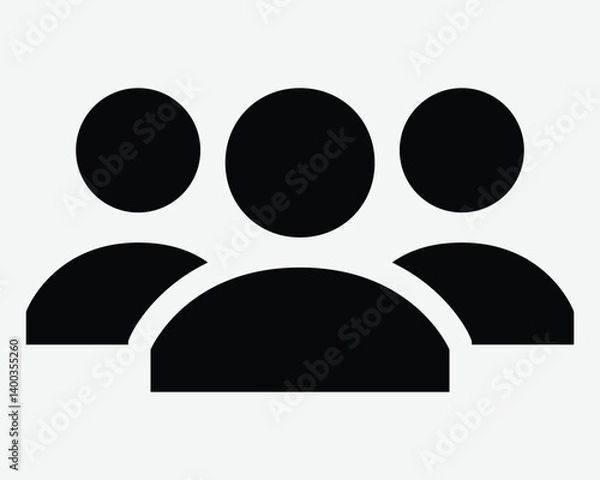 Fototapeta User Group Chat Member Social Media Friends Organization Team Teamwork People Human Partnership Members Account Users Login Info Collaboration Vector Icon Sign Symbol