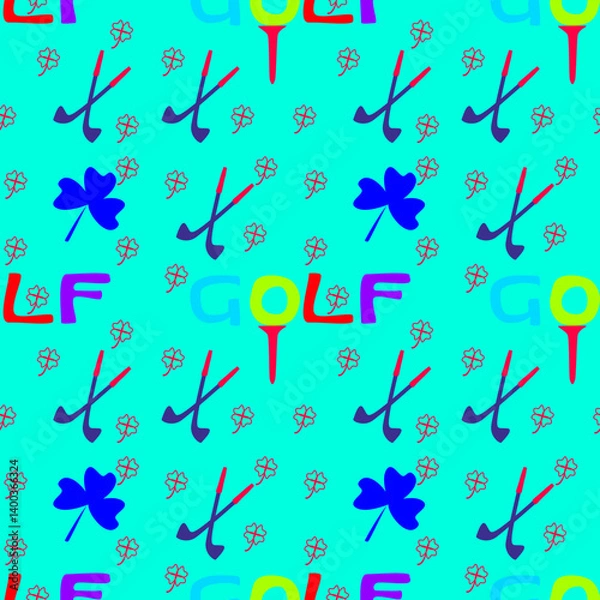 Fototapeta seamless pattern with musical notes