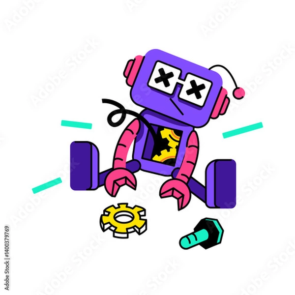 Obraz broken AI assistant