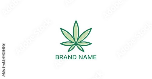 Obraz Abstract Marijuana Leaf Logo