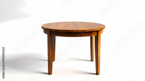 Fototapeta wooden table isolated on white