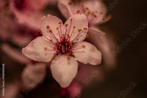 Obraz pink and white flower