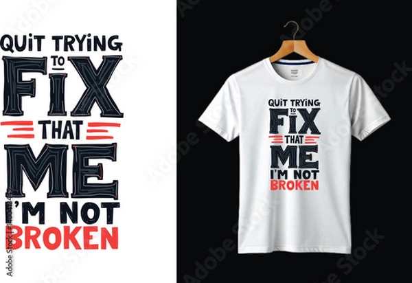 Fototapeta Modern Typography T-Shirt: "Future Is Now" Slogan Apparel