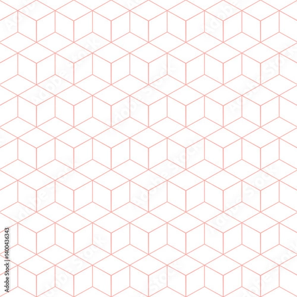 Fototapeta Stylish hexagonal line pattern background