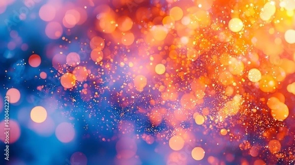Obraz Colorful bokeh lights background
