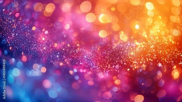Obraz Colorful bokeh lights background