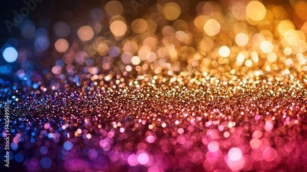 Obraz Colorful bokeh lights background