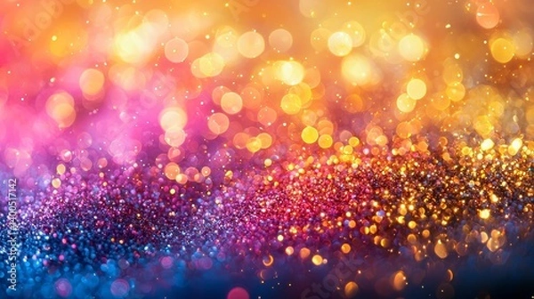 Fototapeta Colorful bokeh lights background