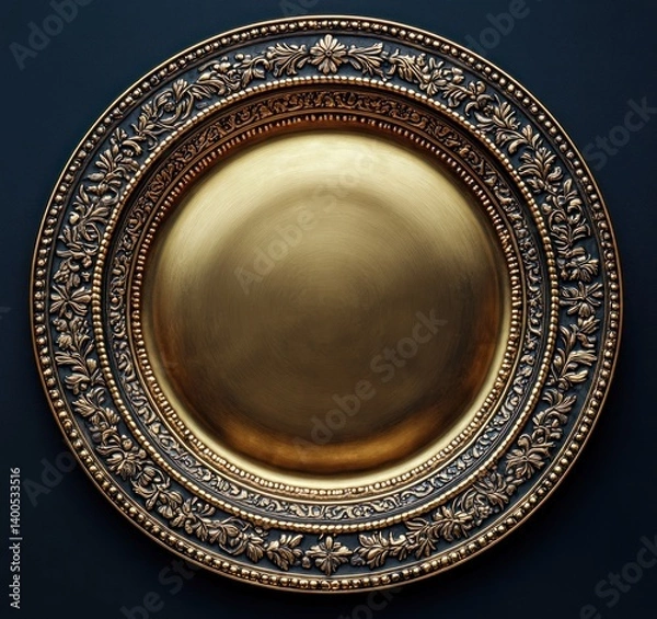 Obraz Gold Coin with Intricate Design and Dramatic Lighting