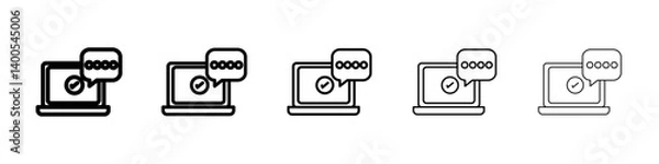 Obraz 2FA Multifactor verification icon Symbol mark in Outline style