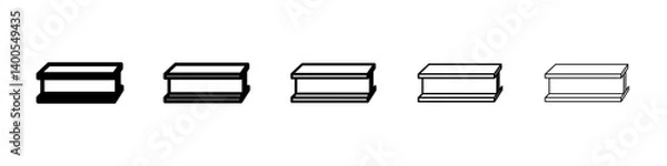 Fototapeta beam icon Symbol mark in Outline style