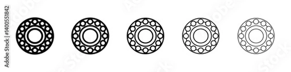 Fototapeta Car bearing icon Symbol mark in Outline style