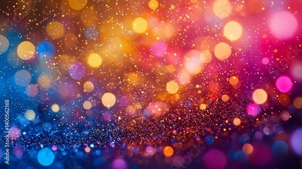 Obraz Colorful bokeh lights background