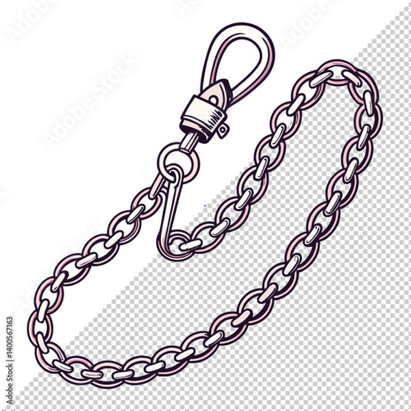 Fototapeta vector illustration of a chain