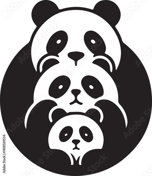 Obraz Panda Vector and illustrator