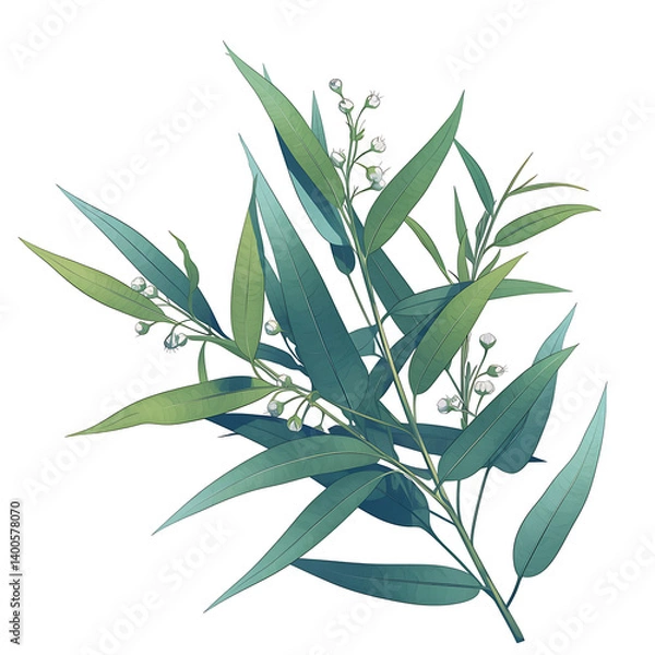 Fototapeta Floral flower vector Illustrations on white background