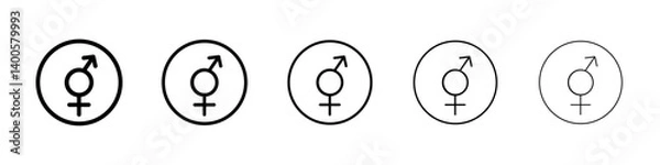 Fototapeta Unisex icon Symbol mark in Outline style