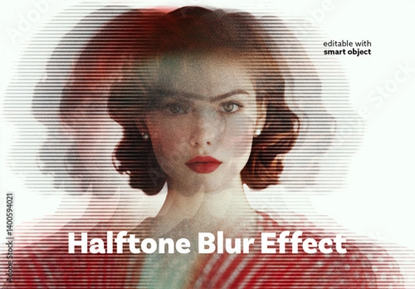 Obraz Halftone Blur Effect