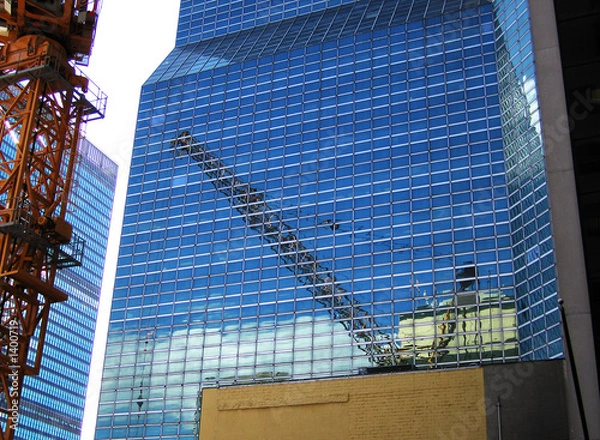 Fototapeta crane reflection