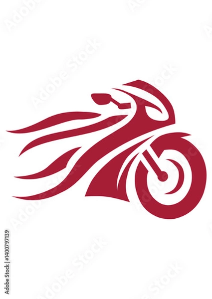 Fototapeta motorcycle design with abstract concept