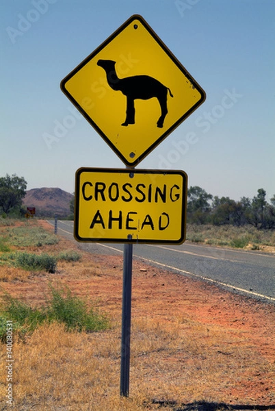 Obraz Australia, NT, warning sign