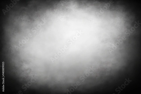 Fototapeta Dark Gray Vignette Background: A subtly textured dark gray background with a lighter central area, perfect for adding text or images. The vignette effect adds depth and visual interest.