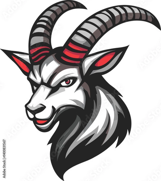 Fototapeta vector illustration of a tribal mask