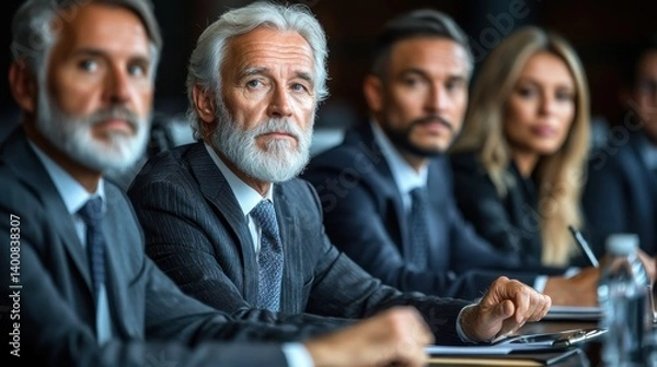 Fototapeta Professional Business Meeting with Diverse Executives