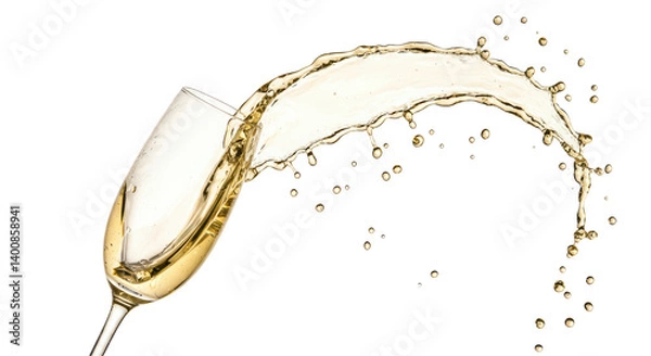 Obraz Isolated Champagne Splash