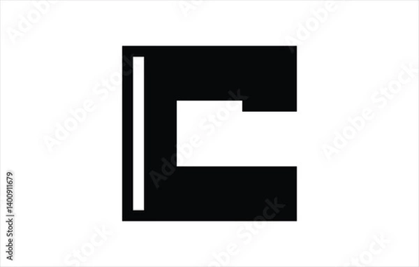 Fototapeta Elegant Letter C logo Vector Template Initial Letter C Logo Design. Creative And Modern C logo