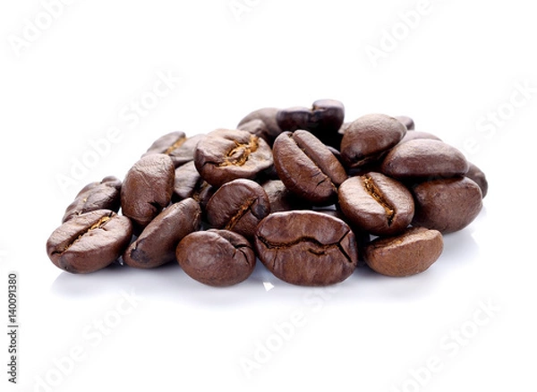 Obraz Coffee bean isolated on white background